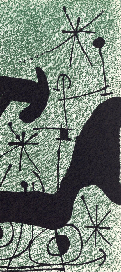 Joan Mir, Composition (Cramer 112; Mourlot 439-442), Derrire Le Miroir, Lithograph