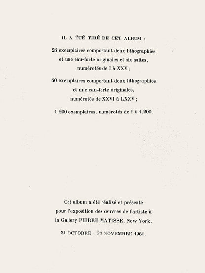 Joan Mir, Composition (Cramer 69; Dupin 292; Mourlot 286-294), Mir 1959-1960, Lithograph