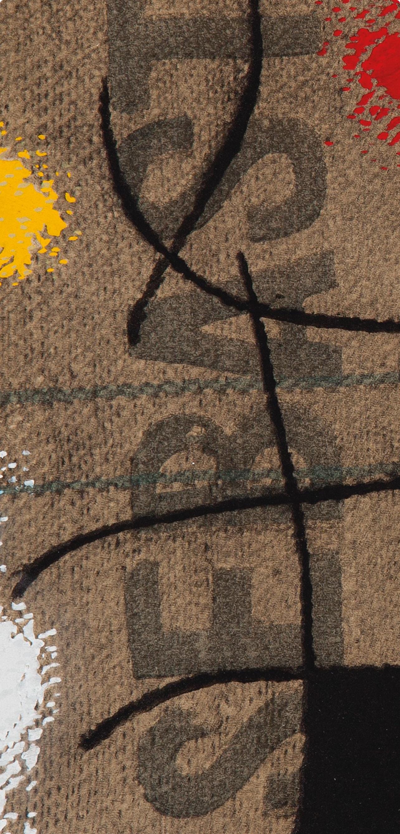 Joan Mir, Composition (Cramer 69; Dupin 292; Mourlot 286-294), Mir 1959-1960, Lithograph