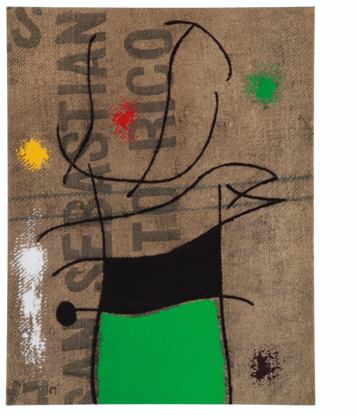 Joan Mir, Composition (Cramer 69; Dupin 292; Mourlot 286-294), Mir 1959-1960, Lithograph