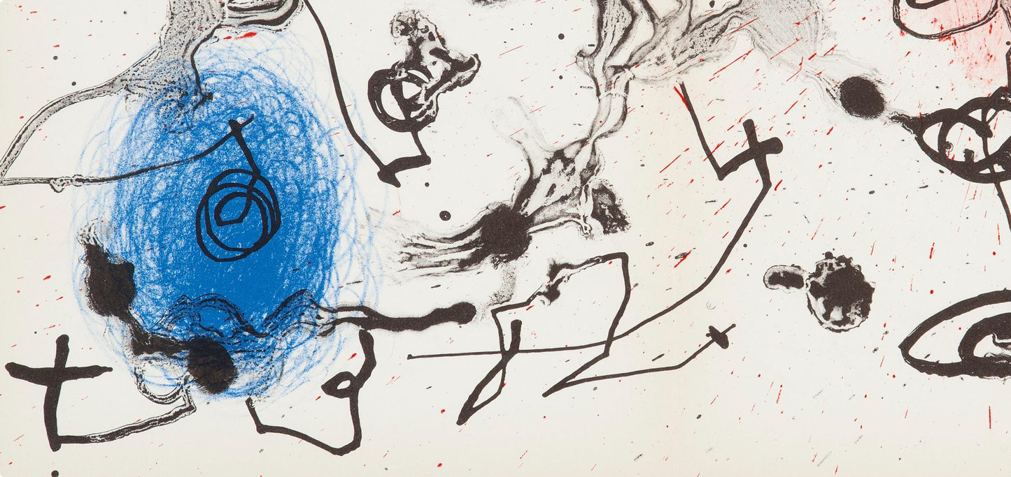 Joan Mir, Composition (Cramer 69; Dupin 292; Mourlot 286-294), Mir 1959-1960, Lithograph