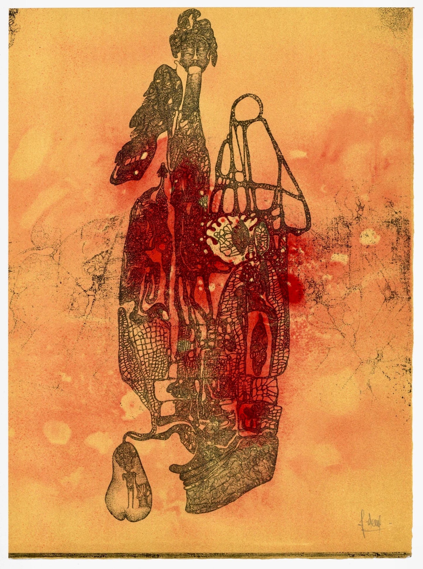 Fred Deux, Composition, Variations Sur L'Imaginaire, Lithograph