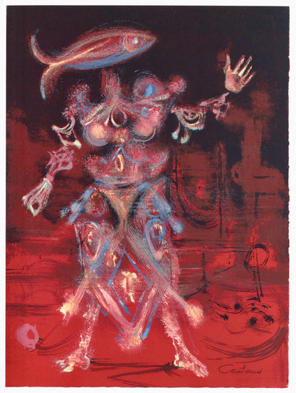 Lucien Coutaud, Composition, Variations Sur L'Imaginaire, Lithograph