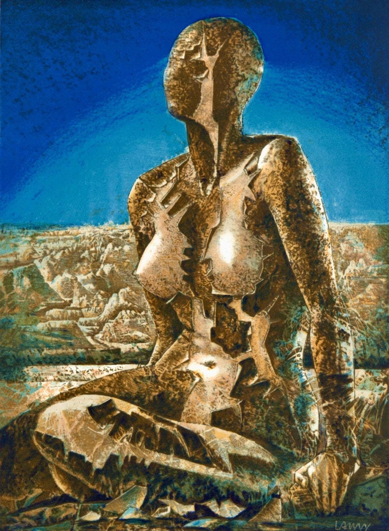 Pierre Lambert Lamy, Composition, Variations Sur L'Imaginaire, Lithograph