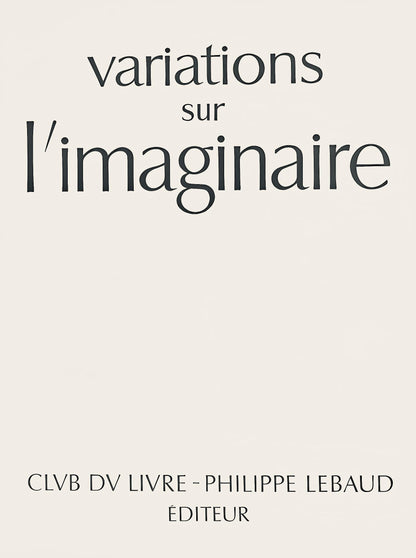 Franois Lunven, Composition, Variations Sur L'Imaginaire, Lithograph