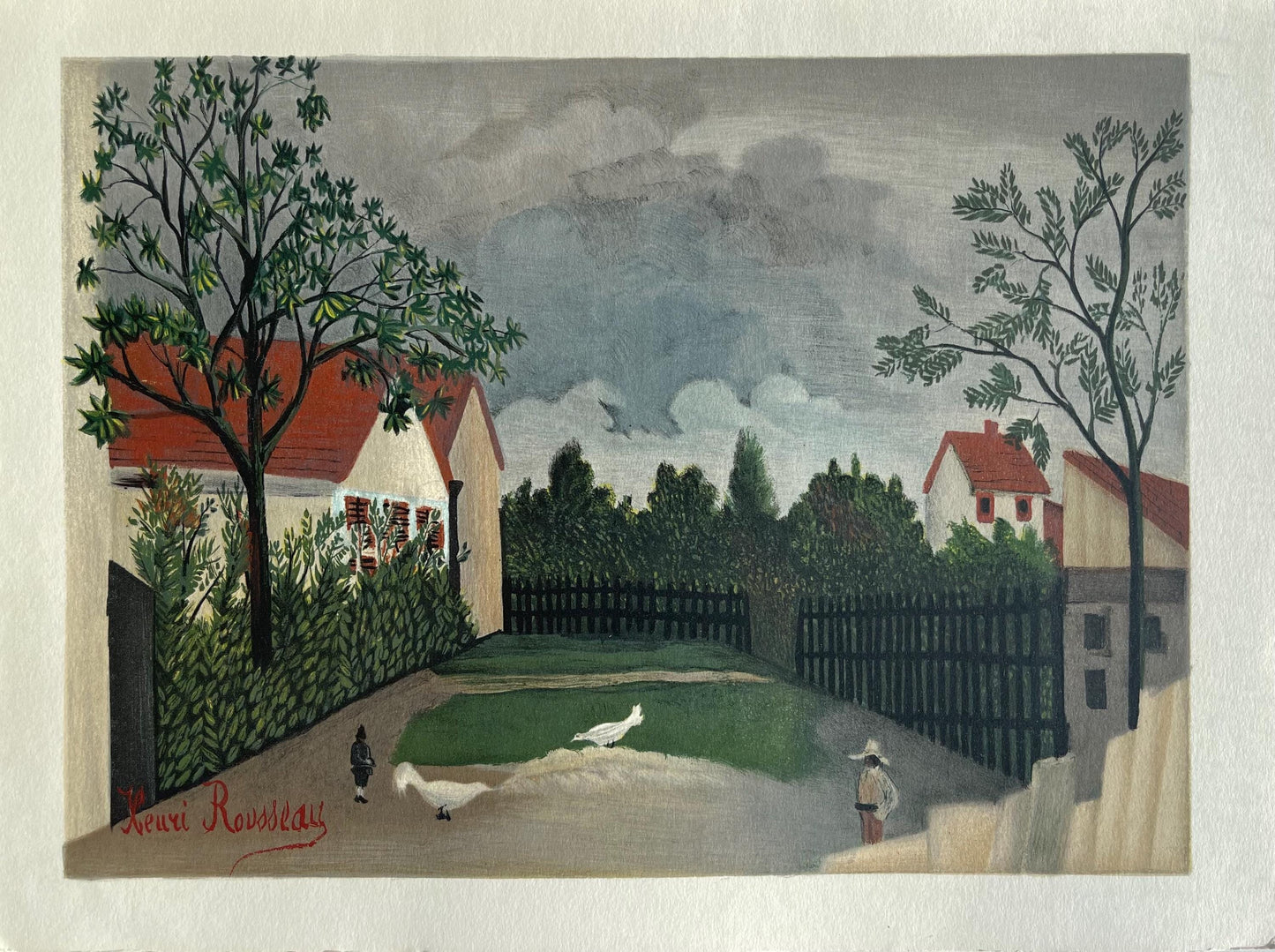 Henri Rousseau, La Rue, Derrire Le Miroir, Lithograph