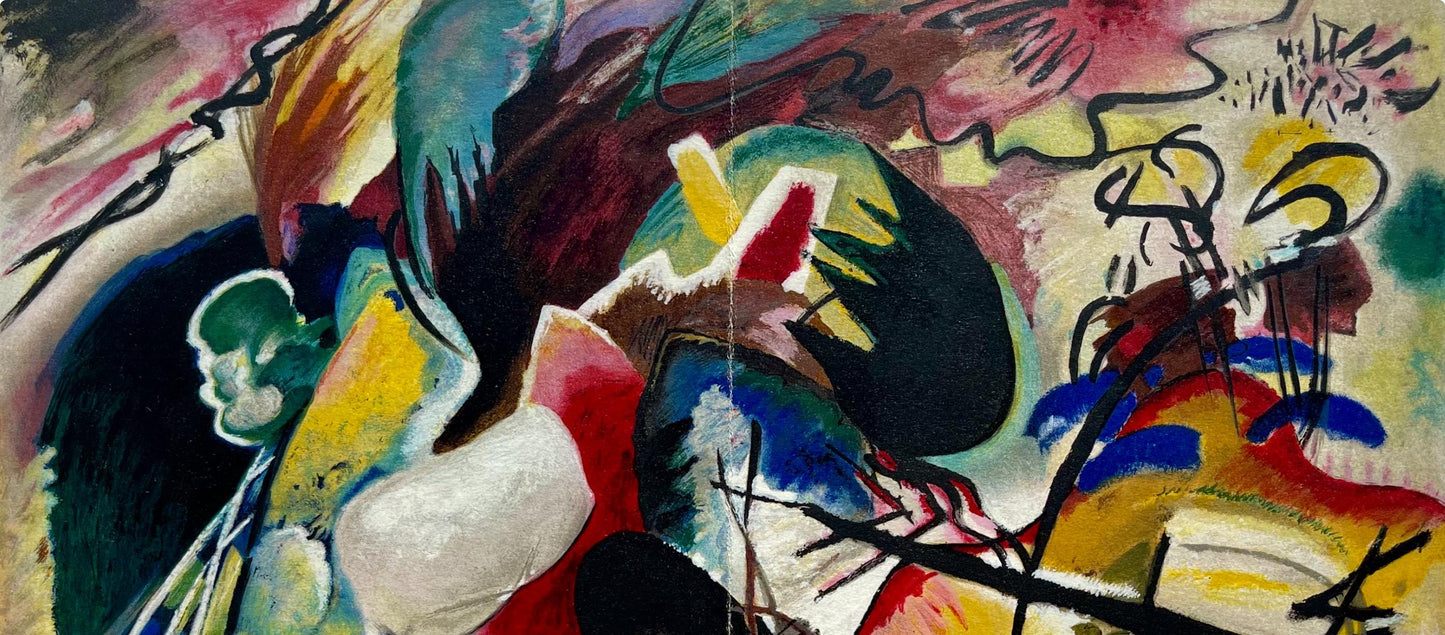 Wassily Kandinsky, Tableau Avec Formes Blanches, Derrire Le Miroir, Lithograph