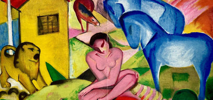 Franz Marc, Der Traum, Derrire Le Miroir, Lithograph