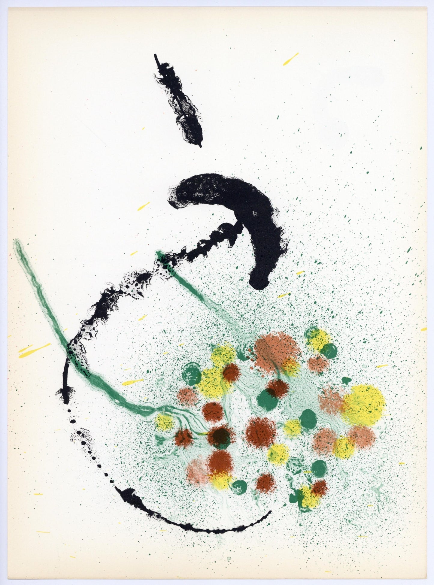 Joan Mir, Composition (Cramer 83; Mourlot 340-347), Derrire Le Miroir, Lithograph