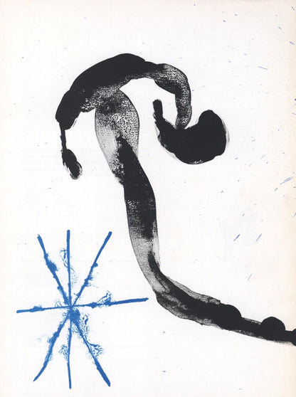 Joan Mir, Composition (Cramer 83; Mourlot 340-347), Derrire Le Miroir, Lithograph