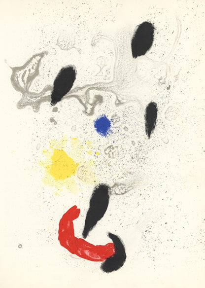 Joan Mir, Composition (Cramer 83; Mourlot 340-347), Derrire Le Miroir, Lithograph