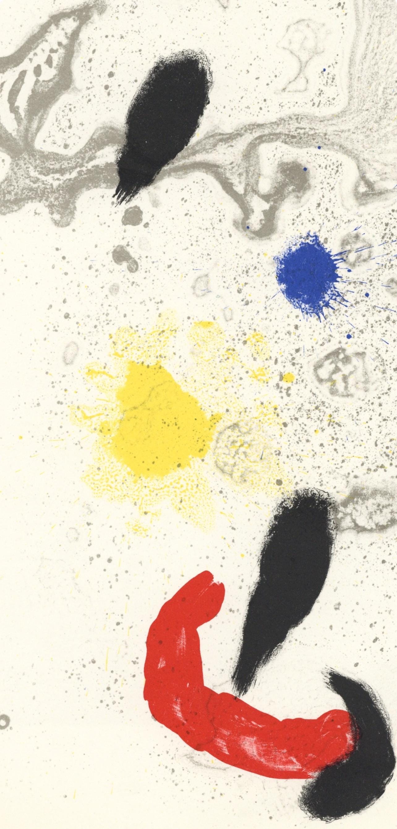 Joan Mir, Composition (Cramer 83; Mourlot 340-347), Derrire Le Miroir, Lithograph