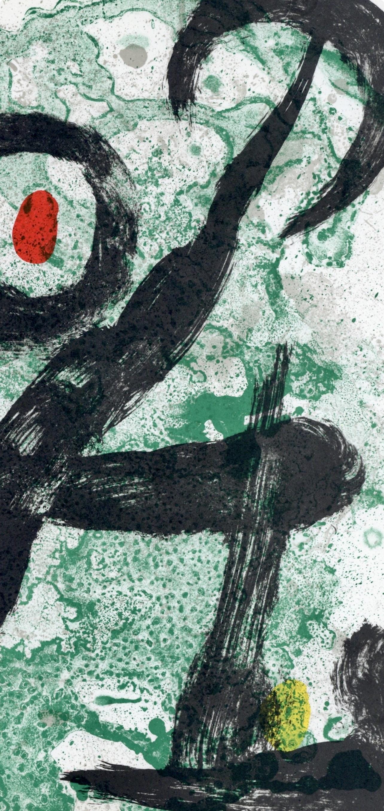 Joan Mir, Composition (Cramer 83; Mourlot 340-347), Derrire Le Miroir, Lithograph