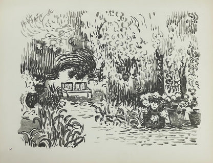 Paul Signac, St-Tropez. Le Jardin, Signac Dessins, Lithograph