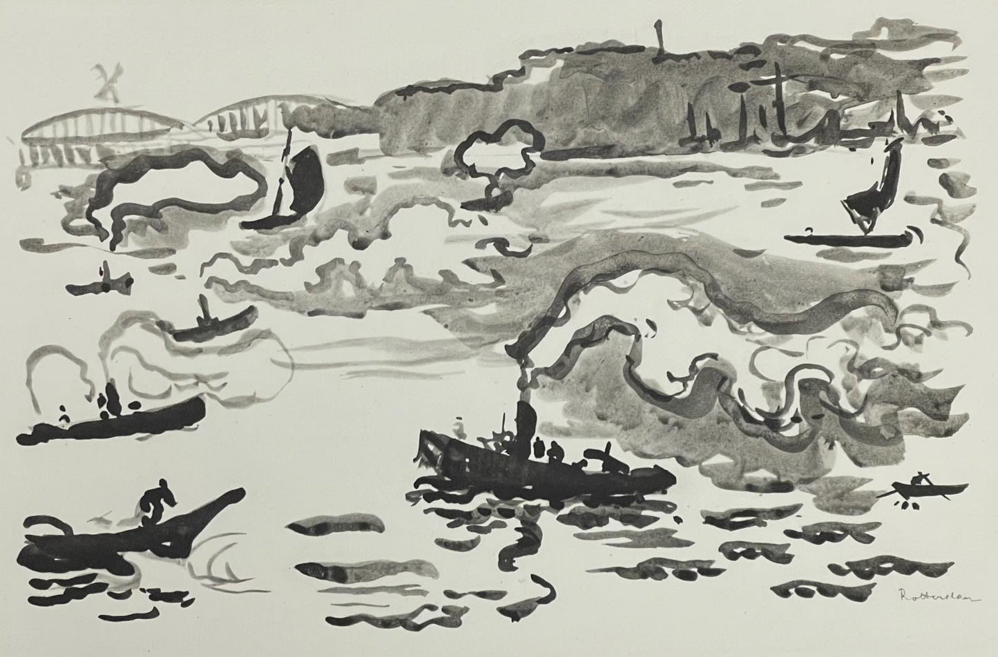 Paul Signac, Rotterdam, Signac Dessins, Lithograph