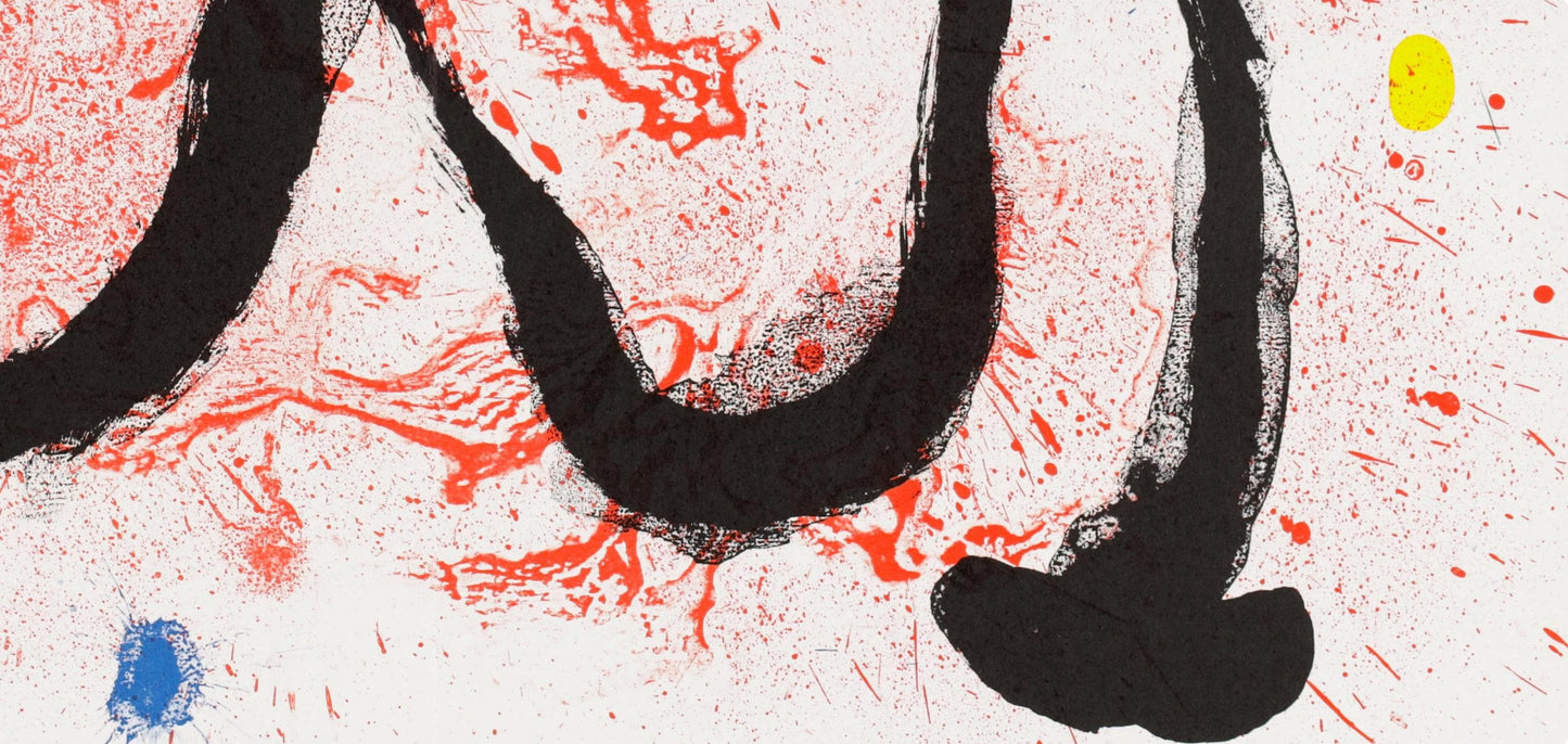 Joan Mir, Composition (Cramer 83; Mourlot 340-347), Derrire Le Miroir, Lithograph