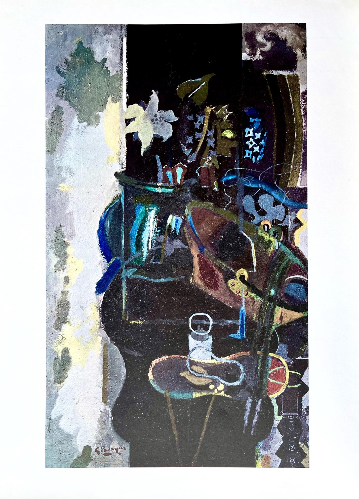 Georges Braque, Composition, Derrire Le Miroir, Lithograph