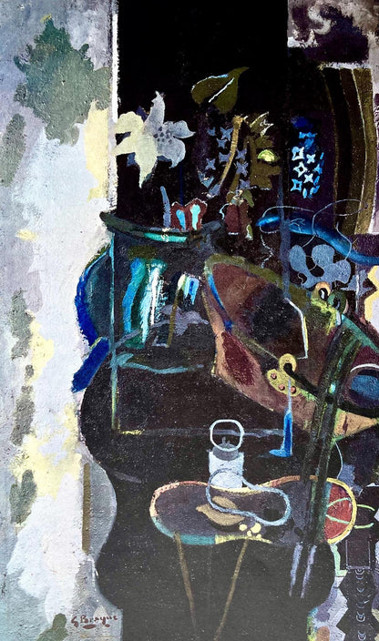 Georges Braque, Composition, Derrire Le Miroir, Lithograph