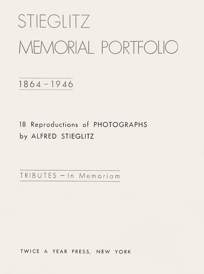 Alfred Stieglitz, Spring Showers, New York, Alfred Stieglitz Memorial Portfolio 1864-1946, Halftone