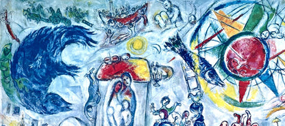 Marc Chagall, Composition, Derrire Le Miroir, Lithograph
