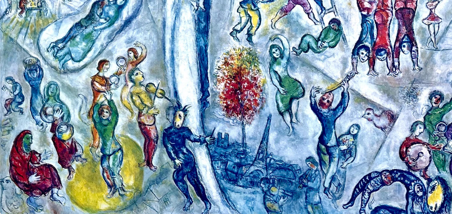 Marc Chagall, Composition, Derrire Le Miroir, Lithograph