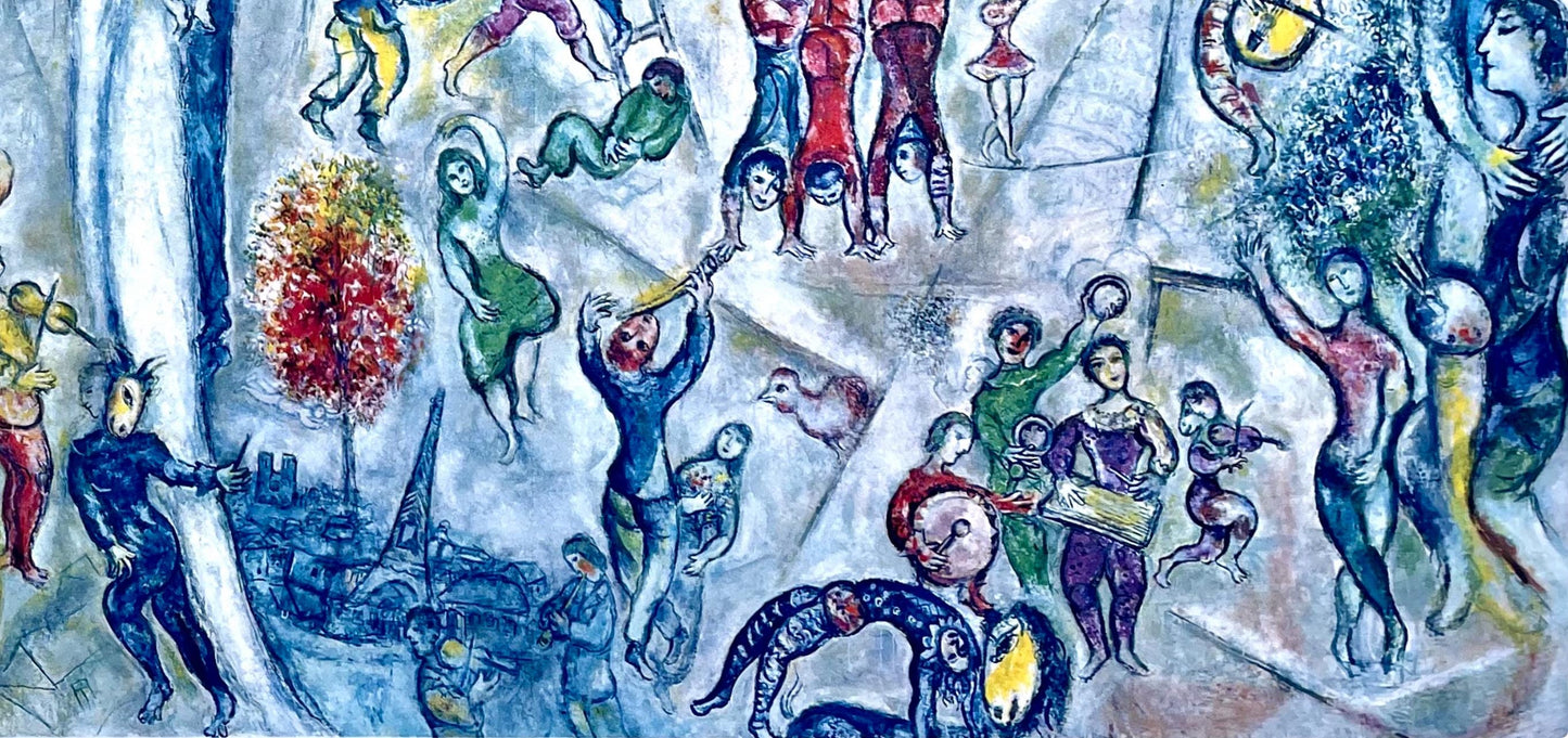 Marc Chagall, Composition, Derrire Le Miroir, Lithograph