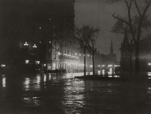 Alfred Stieglitz, Night, New York, Alfred Stieglitz Memorial Portfolio 1864-1946, Halftone