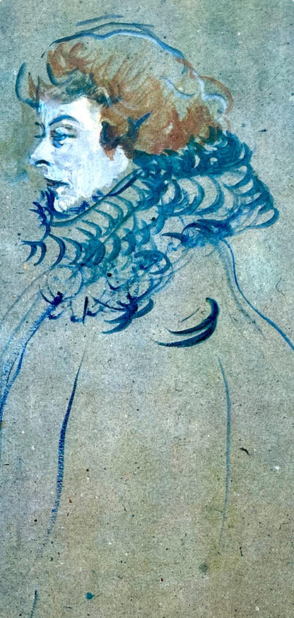 Henri De Toulouse-Lautrec, Composition, Derrire Le Miroir, Lithograph