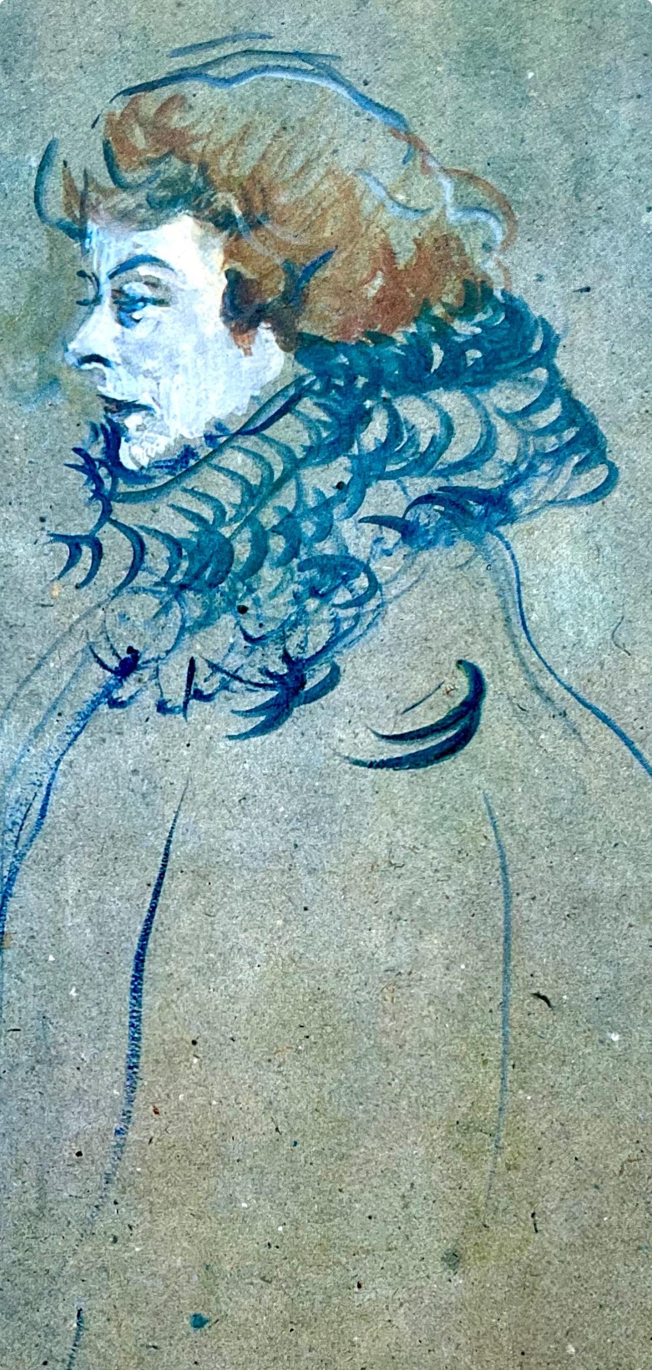 Henri De Toulouse-Lautrec, Composition, Derrire Le Miroir, Lithograph