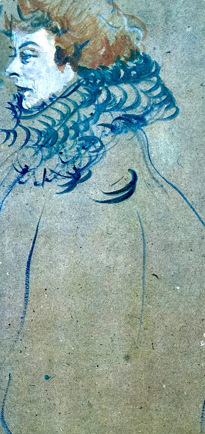 Henri De Toulouse-Lautrec, Composition, Derrire Le Miroir, Lithograph