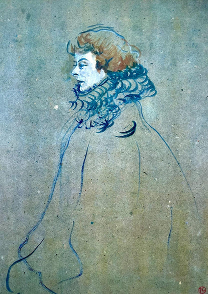 Henri De Toulouse-Lautrec, Composition, Derrire Le Miroir, Lithograph