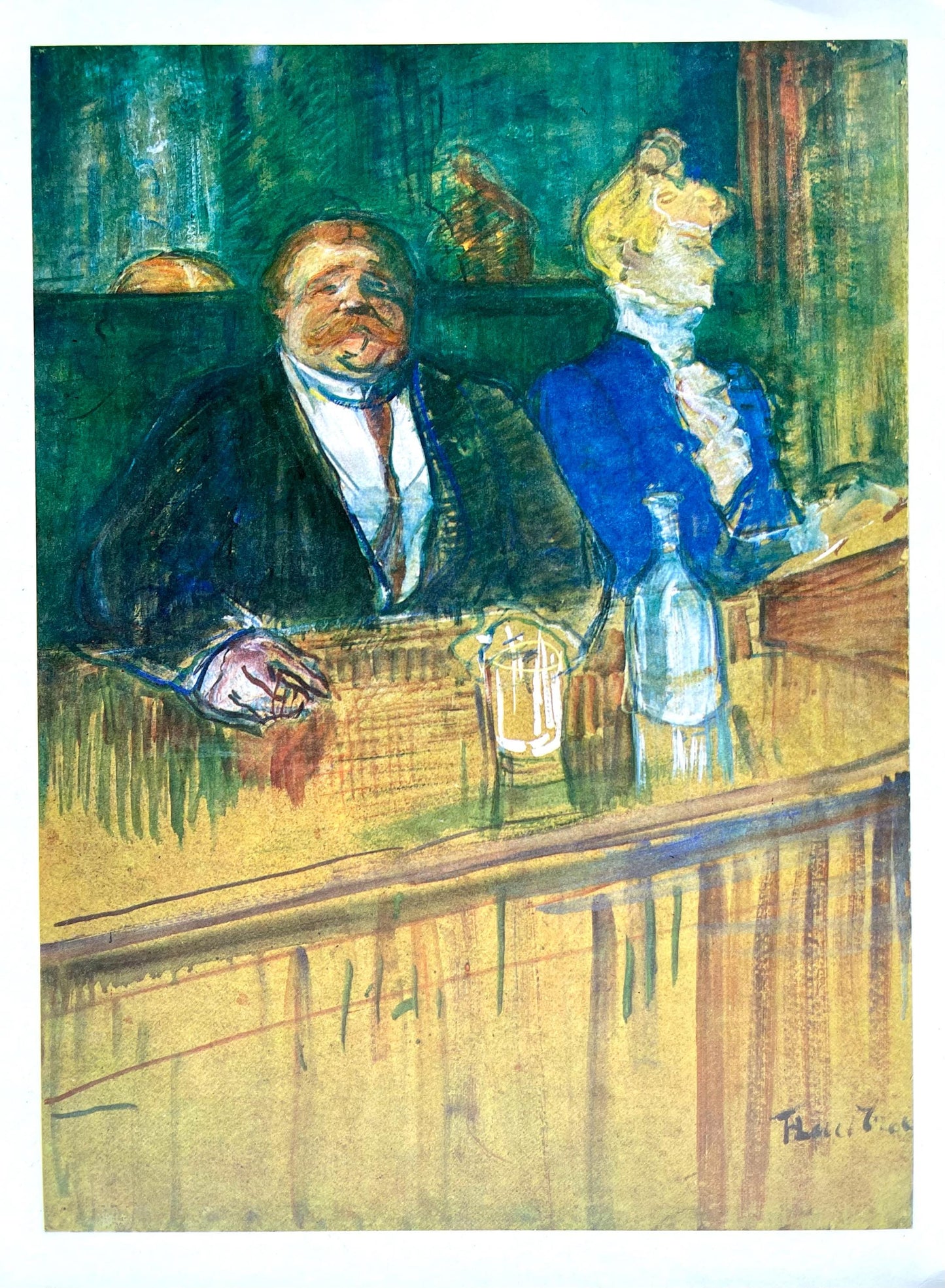 Henri De Toulouse-Lautrec, Composition, Derrire Le Miroir, Lithograph
