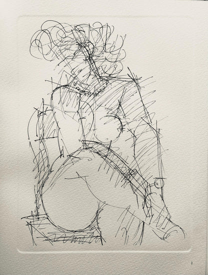 Marcel Gromaire, Composition, Gromaire, Lithograph