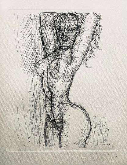 Marcel Gromaire, Composition, Gromaire, Lithograph