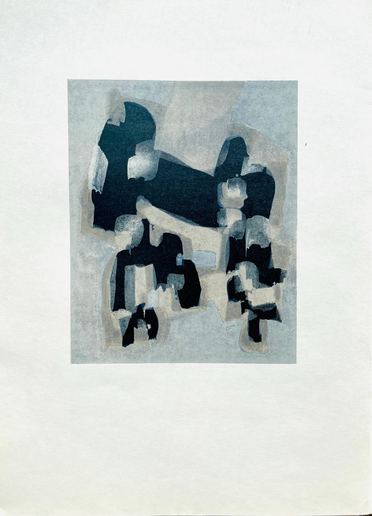 Raoul Ubac, Composition, Derrire Le Miroir, Lithograph