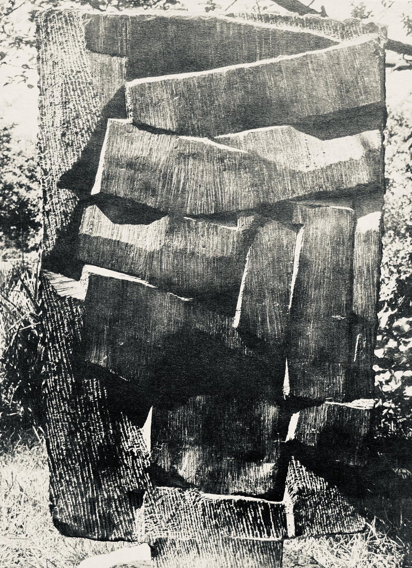 Raoul Ubac, Composition, Derrire Le Miroir, Lithograph