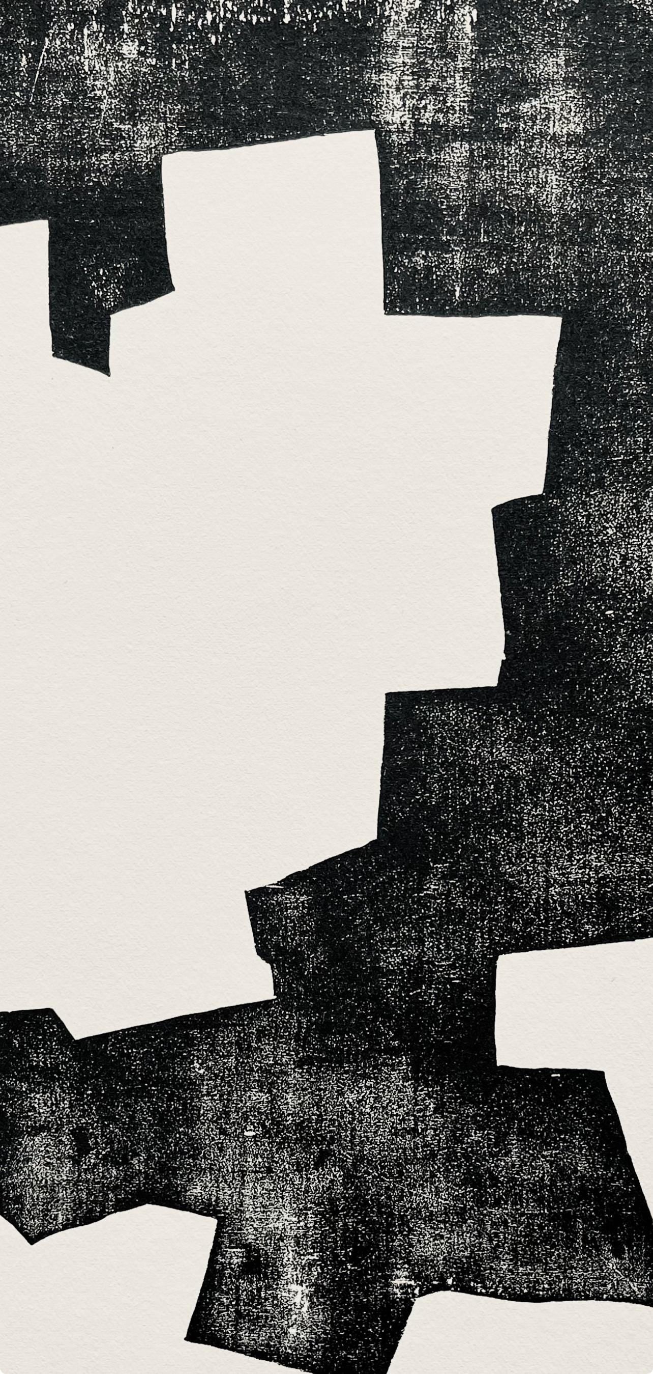 Eduardo Chillida, Composition, Derrire Le Miroir, Woodcut