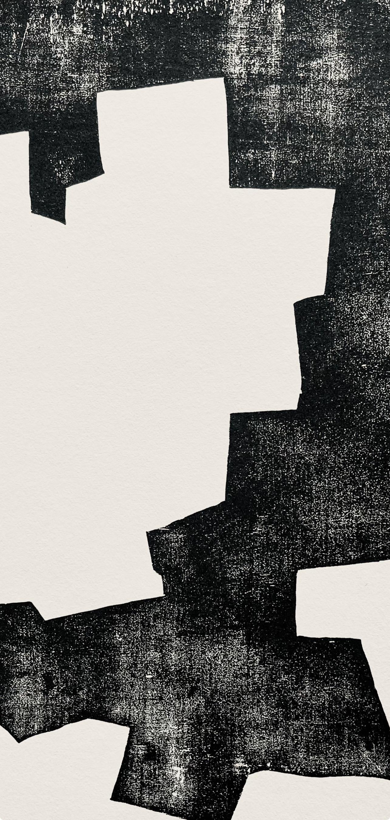 Eduardo Chillida, Composition, Derrire Le Miroir, Woodcut