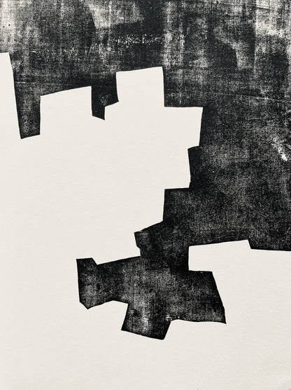 Eduardo Chillida, Composition, Derrire Le Miroir, Woodcut