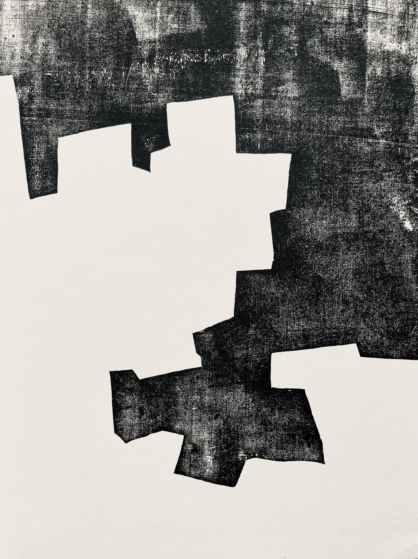 Eduardo Chillida, Composition, Derrire Le Miroir, Woodcut