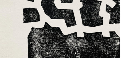 Eduardo Chillida, Composition, Derrire Le Miroir, Woodcut