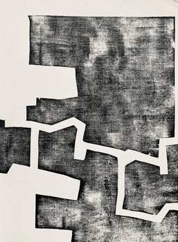 Eduardo Chillida, Composition, Derrire Le Miroir, Woodcut
