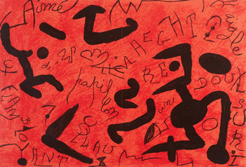 Joan Mir, Composition, Hommage Aim Et Marguerite Maeght, Derrire Le Miroir, Lithograph