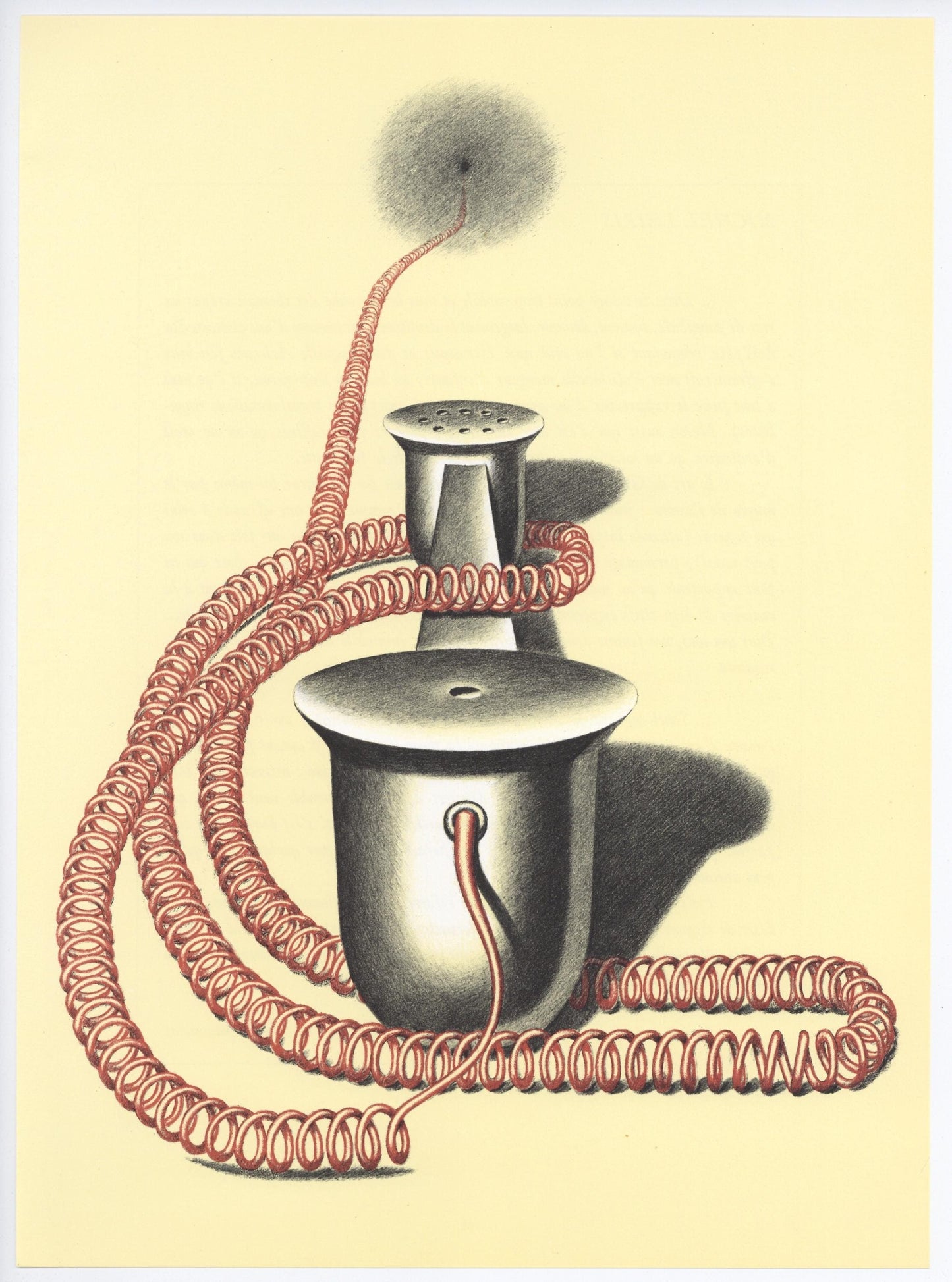 Konrad Klapheck, Composition, Hommage Aim Et Marguerite Maeght, Derrire Le Miroir, Lithograph