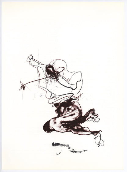 Paul Rebeyrolle, Composition, Hommage Aim Et Marguerite Maeght, Derrire Le Miroir, Lithograph