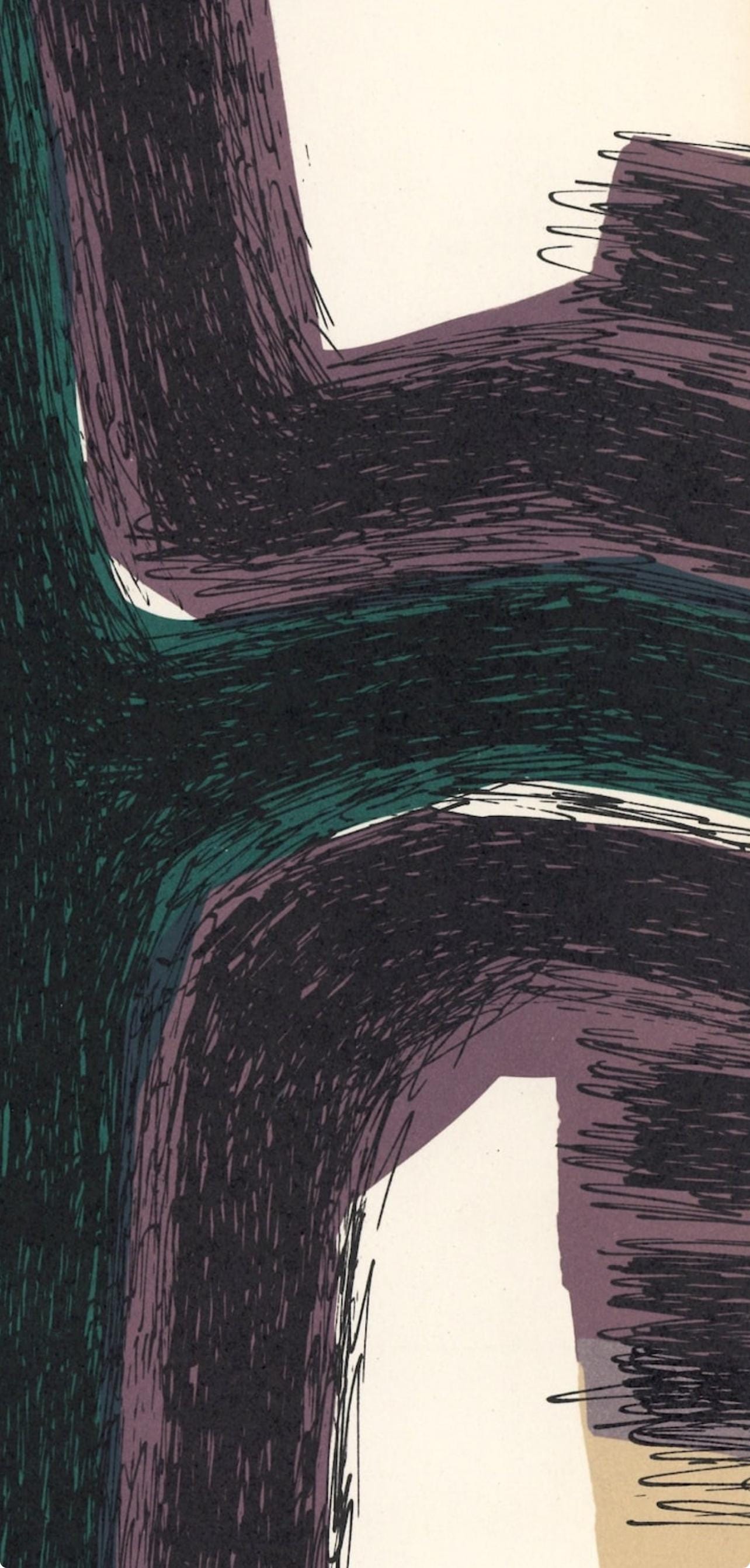 Raoul Ubac, Composition, Derrire Le Miroir, Lithograph