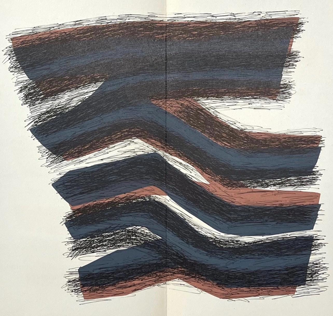 Raoul Ubac, Composition, Derrire Le Miroir, Lithograph