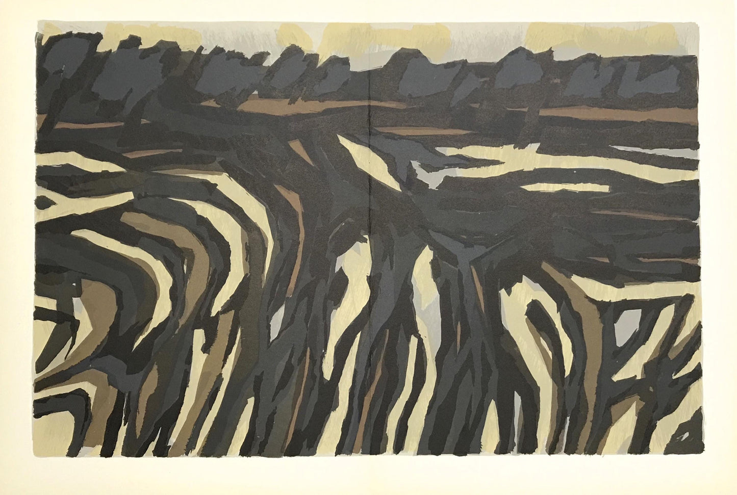 Raoul Ubac, Composition, Derrire Le Miroir, Lithograph