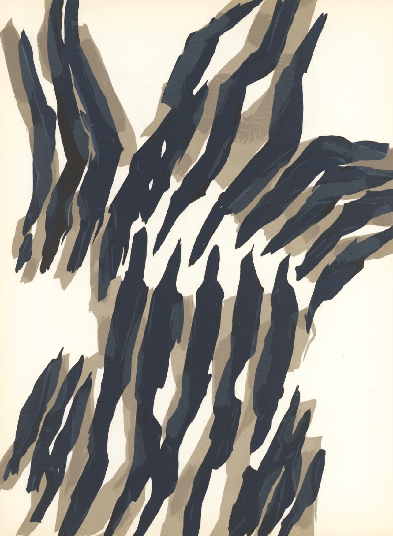 Raoul Ubac, Composition, Derrire Le Miroir, Lithograph