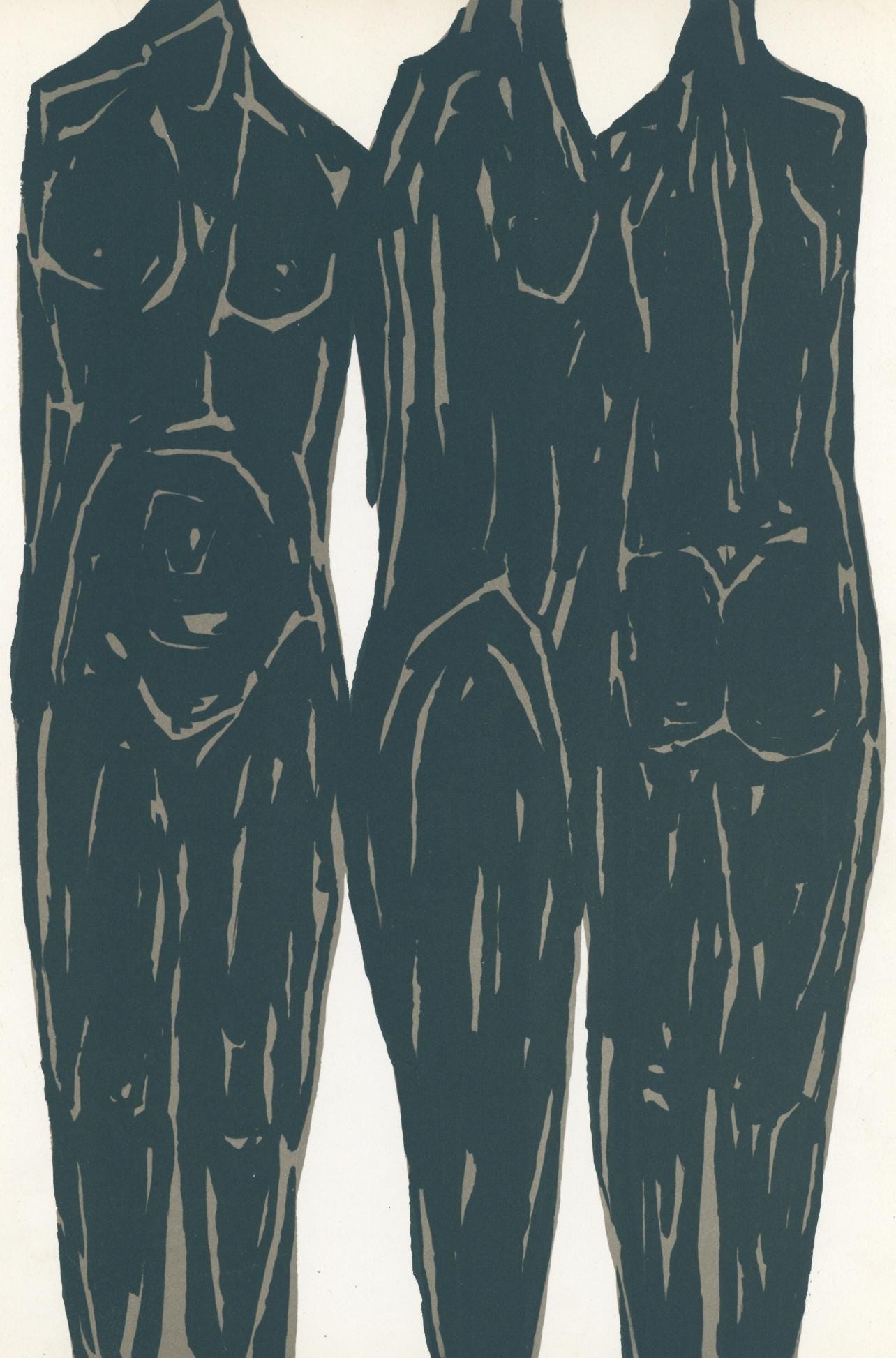 Raoul Ubac, Composition, Derrire Le Miroir, Lithograph